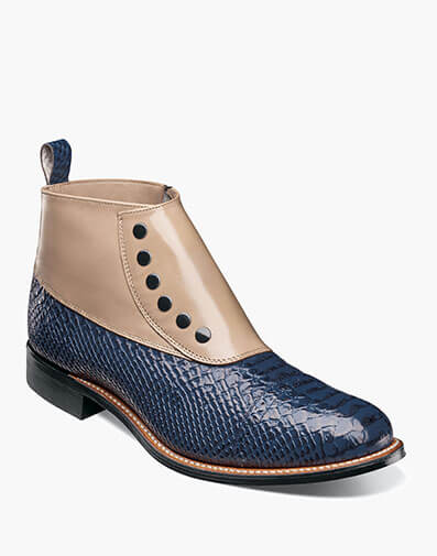 Madison Spectator Spat Cap Toe Demi Boot - 460