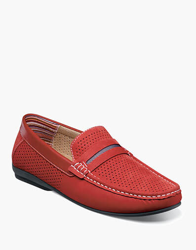 Corby Moc Toe Saddle Slip On - 600