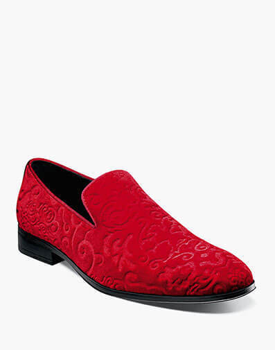 Saunders Debossed Velour Slip On - 600