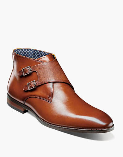 Kaius Plain Toe Double Monk Strap Boot - 221