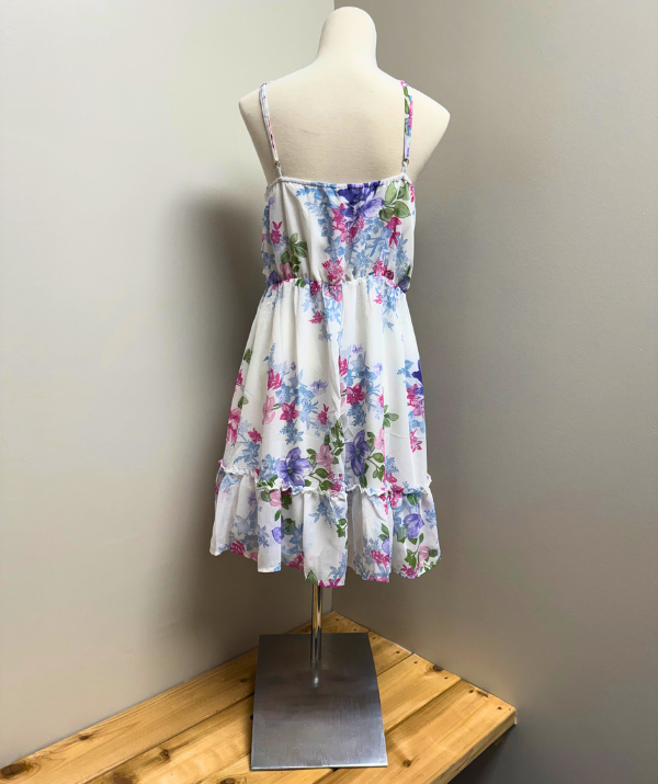 White Birch Floral Cross-Neck Dress