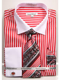The Daniel Ellissa DS3787P2 Men's French Cuff Dress Shirt