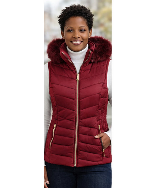 TanBridge Womens Vest with Hood