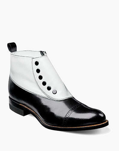 Madison Spectator Spat Cap Toe Boot - 111