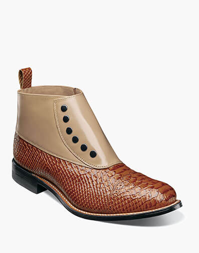 Madison Spectator Spat Cap Toe Demi Boot - 238