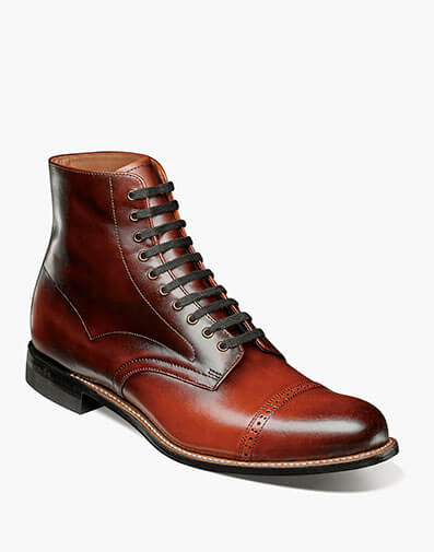 Madison Cap Toe Lace Up Boot - 221