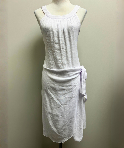 Skye's the Limit Linen Wrap Dress