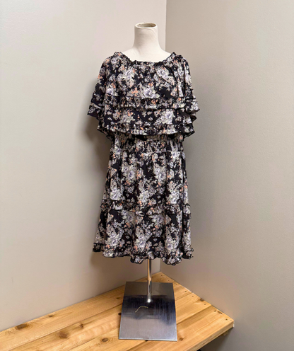 Eesome Floral Ruffle Dress