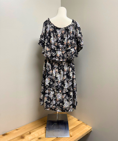 Eesome Floral Ruffle Dress