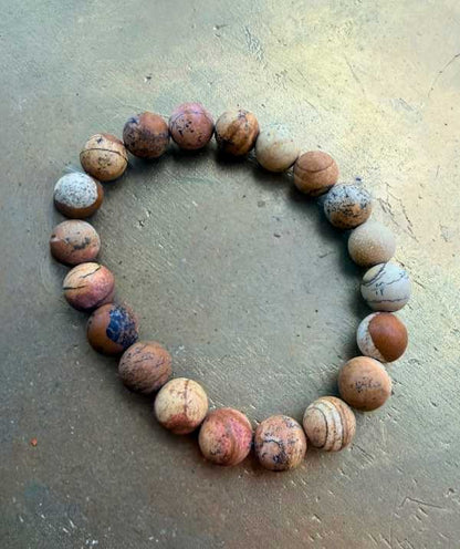 Natural Stone Bead Bracelet