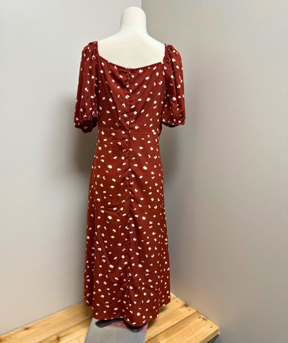 Zenobia Print Midi Dress