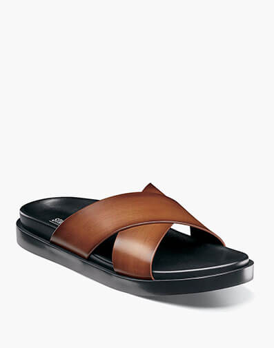 Montel Cross Strap Slide Sandal - 221