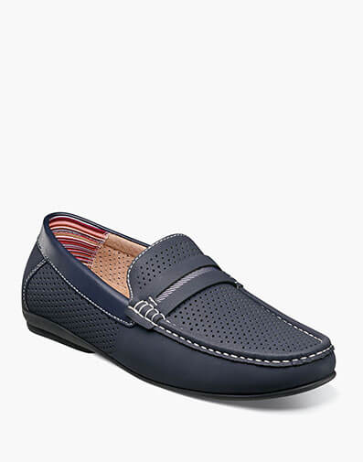 Corby Moc Toe Saddle Slip On - 410