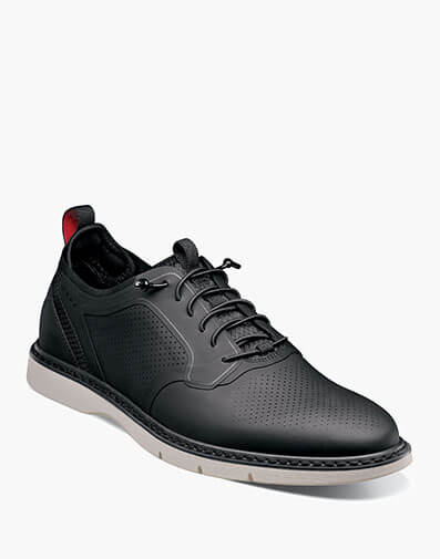 Synchro Plain Toe Elastic Lace Up - 001