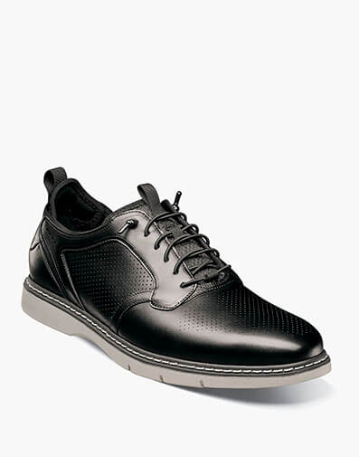 Sync Plain Toe Elastic Lace Up - 001