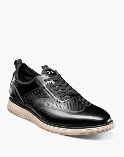 Edgewood Wingtip Elastic Lace Up - 001