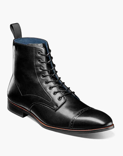 Henry Cap Toe Lace Up Boot - 001