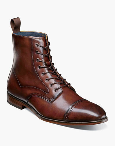 Henry Cap Toe Lace Up Boot - 200