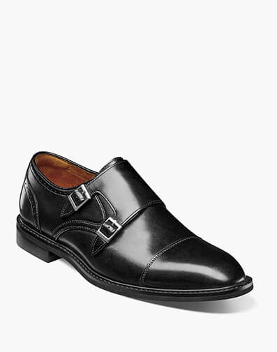 Boswell Cap Toe Double Monk Strap - 001
