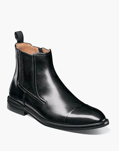 Berkshire Cap Toe Side Zip Boot - 001