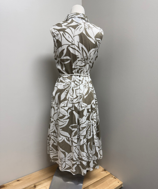 MLLE Gabrielle Tropical Print Midi Dress