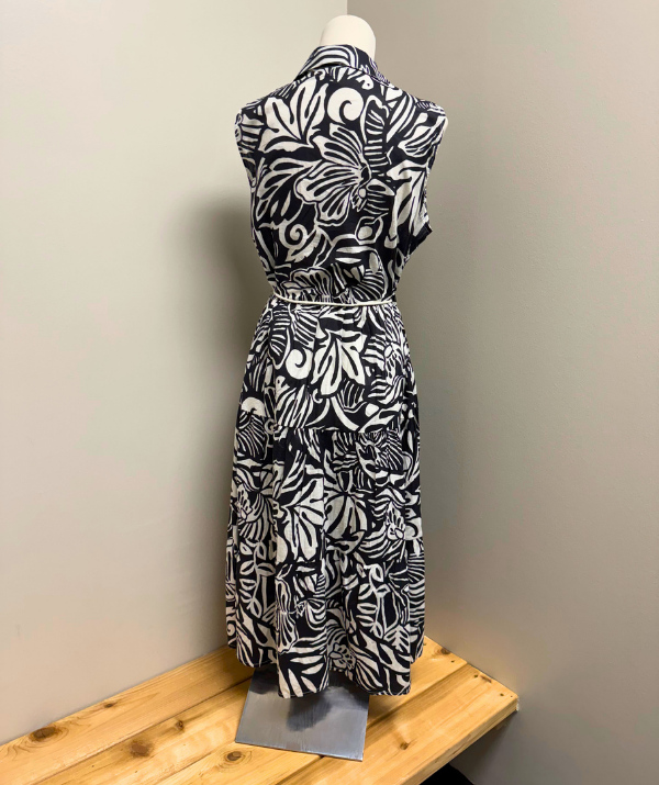 MLLE Gabrielle Tropical Print Midi Dress
