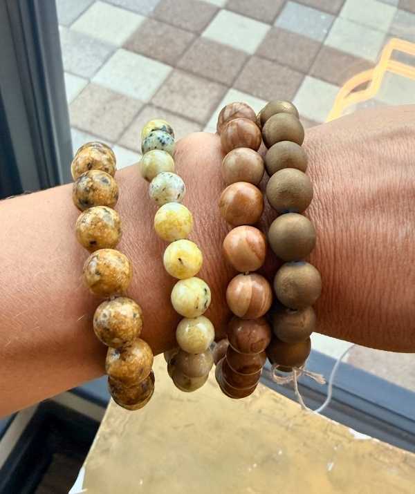 Natural Stone Bead Bracelet