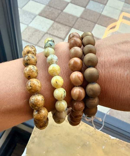 Natural Stone Bead Bracelet