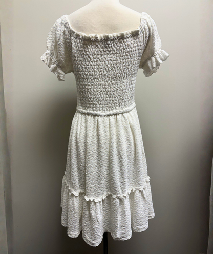 White Birch Tie Front Dress