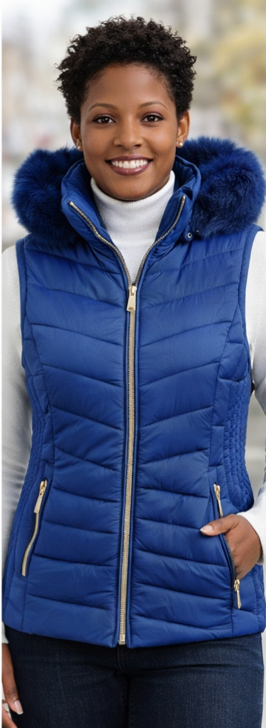 TanBridge Womens Vest with Hood