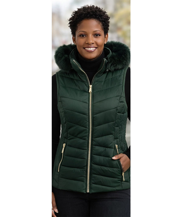 TanBridge Womens Vest with Hood