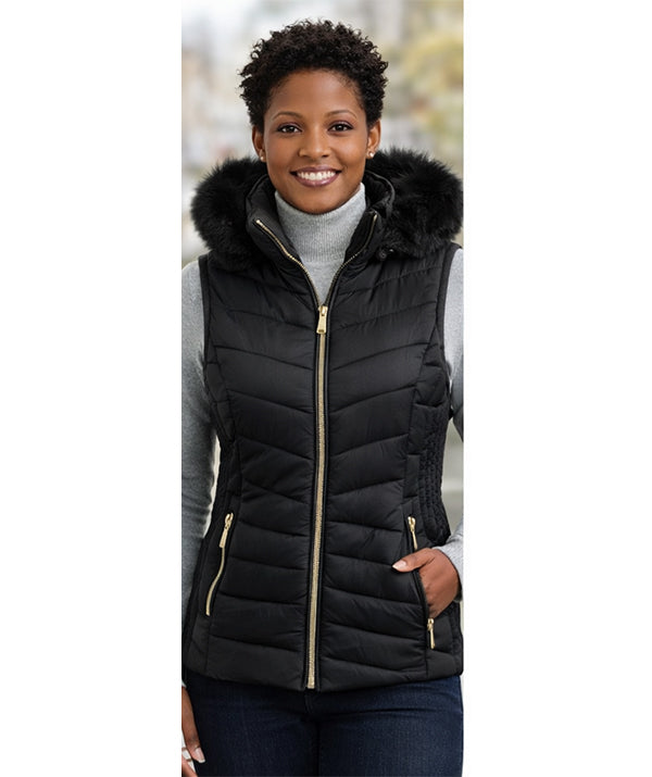 TanBridge Womens Vest with Hood