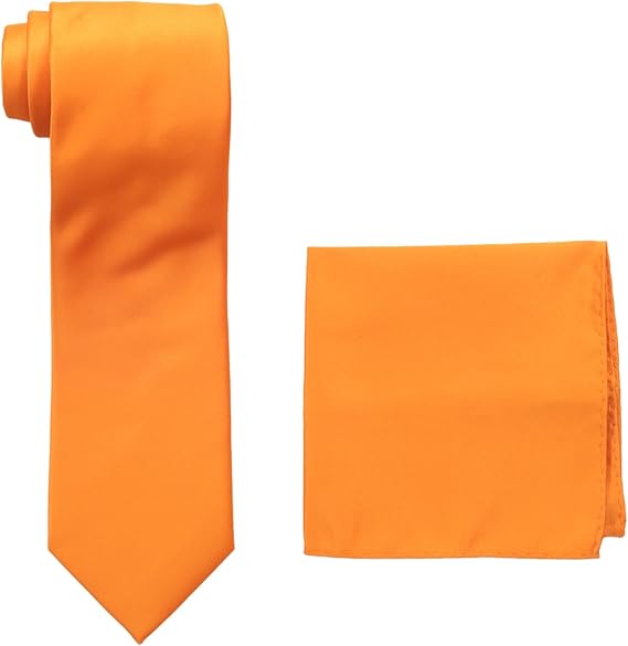 Stacy Adams Men's Satin solid Tie Set