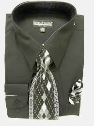 Daniel Ellissa Mens Dress Shirt Tie Set D1P2
