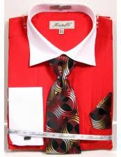 Daniel Ellissa  DS3825P2  French Cuff Men’s Dress Shirt