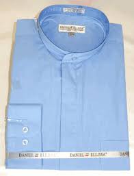 Daniel Ellissa Men's Basic Banded Collar Dress Shirt DS3001C